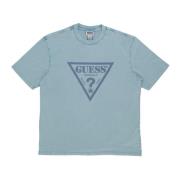 Guess Vintage Triangle Tee Aquatic Ocean Multi Blue, Herr