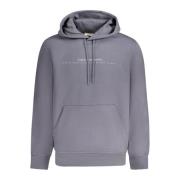 Calvin Klein Blå hoodie med logotyptryck Blue, Herr