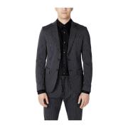 Antony Morato Klassisk Bomullsblazer Herrjacka Kollektion Black, Herr