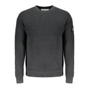 Calvin Klein Svart långärmad herrskjorta Black, Herr