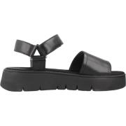 Geox Eleganta, platta sandaler Black, Dam