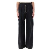 Rick Owens Svart Bela Cargo Byxor Black, Herr