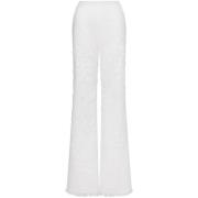 Alberta Ferretti Vita broderade vida byxor White, Dam