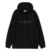 Carhartt Wip Svart huvtröja för kvinnor Black, Dam