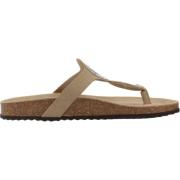 Geox Stiliga Flip Flops för Sommaren Brown, Dam