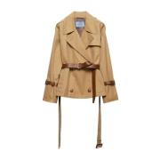 Prada Beige Trenchcoat Damjacka Beige, Dam