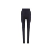 MM6 Maison Margiela Ikonisk Monogram Termiska Leggings Slim Fit Black,...