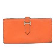 Hermès Vintage Pre-owned Laeder plnbcker Orange, Dam