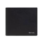 PS By Paul Smith Grafiskt Tryck Läder Plånbok Nero Black, Herr