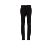 Roberto Cavalli Beige Wash Skinny Jeans med Snake Patch Black, Dam