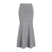 Patou Grå Kjol Aw24 Dammode Gray, Dam