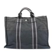 Hermès Vintage Pre-owned Canvas totevskor Black, Dam