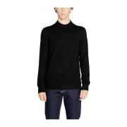 Antony Morato Svart Viskosblandning Stickad T-shirt Black, Herr