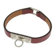 Hermès Vintage Pre-owned Laeder armband Red, Dam