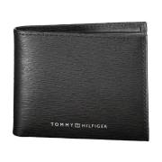 Tommy Hilfiger Herr Plånbok Svart Kontrast Tryck Logotyp Black, Herr