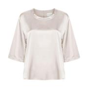 Forte Forte Silke Stretch T-shirt White, Dam