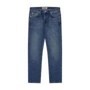 Woodbird Straight Jeans Blue, Herr