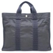 Hermès Vintage Pre-owned Canvas handvskor Gray, Dam