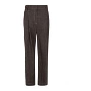 Brunello Cucinelli Brun Denim Byxor Brown, Dam