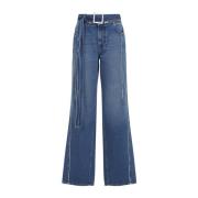 Jean Paul Gaultier Vintage Blue Denim Jeans Blue, Dam