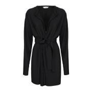 Max Mara Svart Jersey Plisse Jacka Black, Dam