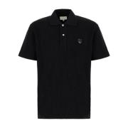 Maison Kitsuné Klassisk Polo Tröja för Män Black, Herr