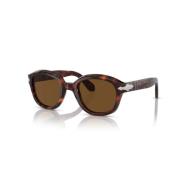 Persol Fyrkantiga solglasögon med polariserade linser Brown, Dam