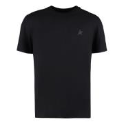 Golden Goose Bomull Crew-Neck T-Shirt Black, Herr