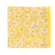 Moschino Sidenscarf med blommotiv Yellow, Unisex