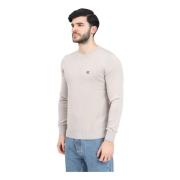 Calvin Klein Jeans Essentiell Svart Slim Fit Tröja Beige, Herr