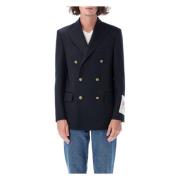 Golden Goose Double-Breasted Dave Blazer Blue, Herr