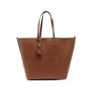 Stella McCartney Monogram Tote Bag med Smala Handtag Brown, Dam