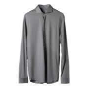 Van Laack Lyxig Jersey Skjorta Gray, Herr