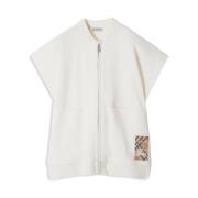 Burberry Ivory Ull Barn Cape Kappa Beige, Herr