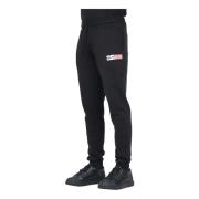 Tommy Jeans Svart Signature Sportig Jogger Byxor Black, Herr