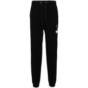 Moschino Svarta bomulls sweatpants Aw24 Black, Herr