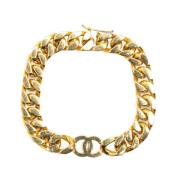 Chanel Vintage Pre-owned Metall armband Yellow, Dam