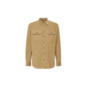 Dsquared2 Cordskjorta med Fickor Brown, Herr