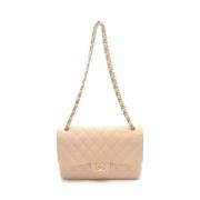 Chanel Vintage Pre-owned Laeder chanel-vskor Beige, Dam