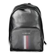 Tommy Hilfiger Svart herrryggsäck med laptopfack Black, Herr