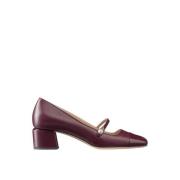 Jimmy Choo Elisa läderpumps med pärldekoration Red, Dam