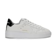 Golden Goose Pure Star Läder Sneakers med Glänsande Häl White, Dam