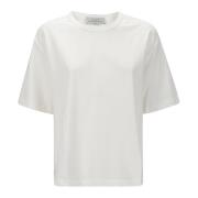 Studio Nicholson Mjuk Crew-Neck T-shirt med korta ärmar White, Dam