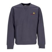 Carhartt Wip Script Sweat Crewneck Sweatshirt Soft Fit Blue, Herr