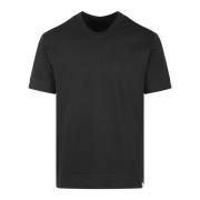 Paolo Pecora Bomull Jersey Crew-Neck T-shirt Fw24 Black, Herr