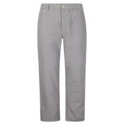 Carhartt Wip Bomull Zip Byxor med Fickor Gray, Herr