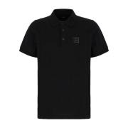 Fendi Klassisk Polo Tröja för Män Black, Herr