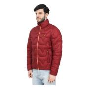 Ellesse Modern Bordeaux Chevron Quiltad Jacka Red, Herr