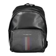 Tommy Hilfiger Svart herrryggsäck med laptopfack Black, Herr