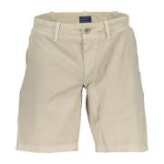 Gant Beige Bermuda Shorts med Logodetalj Beige, Herr